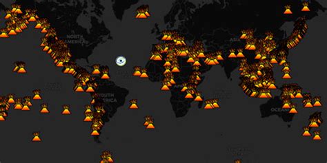 Interactive Map Of Global Volcanoes Pleistocene Period Live Earth