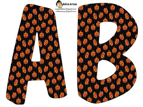 Alfabeto de calabazas para Halloween. - Oh my Alfabetos!