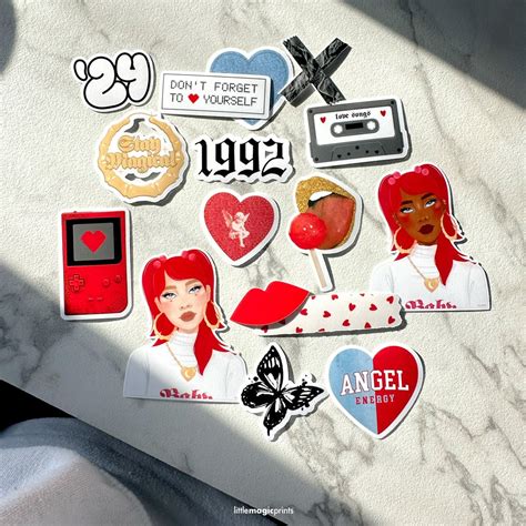 90s Aesthetic Stickers Aesthetic Vinyl Stickers 90s Retro Stickers