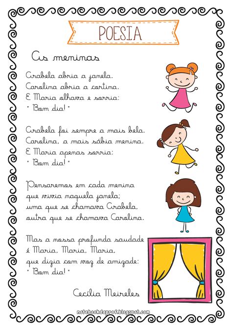 Atividades Poesia Mais Atividades De Poesia Poemas