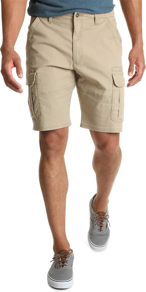 Wrangler Authentics Mens Classic Relaxed Fit Stretch Cargo Short Uk Clothing