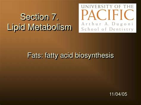 Ppt Section 7 Lipid Metabolism Powerpoint Presentation Free Download Id4556237