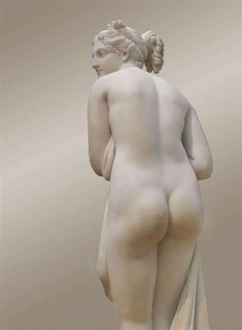 Soft Lighting Of A Nude Statue Of Venus In Marble Venus Italica By