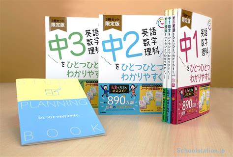 大人気参考書シリーズ「ひとつひとつわかりやすく。」から 中学生向けに特典付きの限定セットが発売