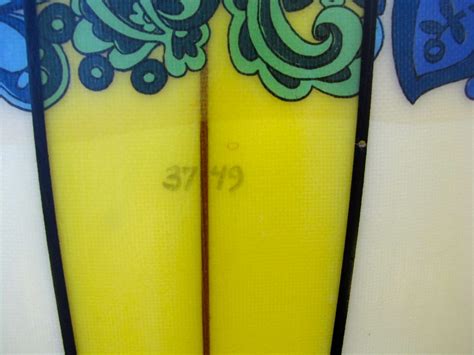 1969 G S Hot Curl Vintage Transitional Surfboard Island Trader Surf