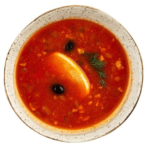 Premium Photo Portion Of Russian Solyanka Meat Soup