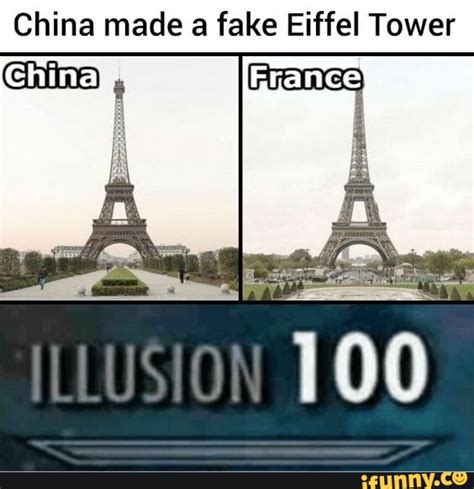 China made a fake Eiffel Tower - iFunny