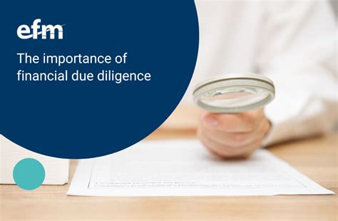 The Importance Of Financial Due Diligence Efm