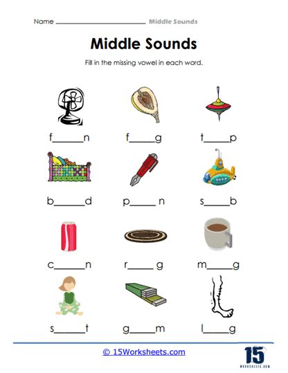 Free Medial Vowels Worksheet Download Free Medial Vowels Worksheet Png