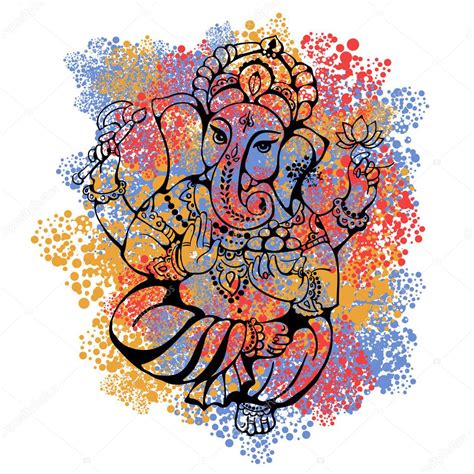 Hindu Lord Ganesha — Stock Vector © Yulianas 93499194