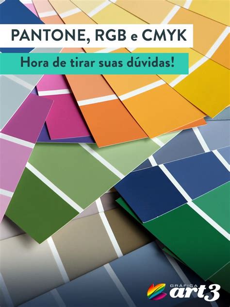 Conheça os detalhes e aprenda a diferenciar os 3 sistemas de cores que