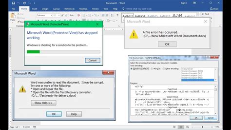 Ms Word Fix All Issues Of Word File Corrupted Not Opening Unable To