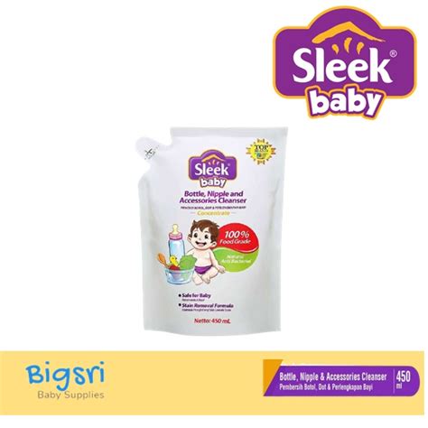 Jual Sleek Baby Bottle Nipple Accessories Cleanser 450ml 500ml