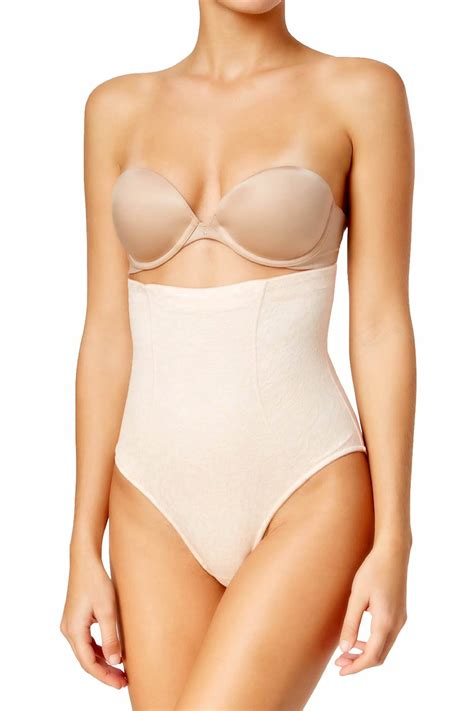 Maidenform Champagne Ivory Sexy Firm Control High Waisted Brief Cheapundies