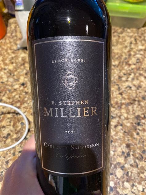 F Stephen Millier Cabernet Sauvignon Usa California Central