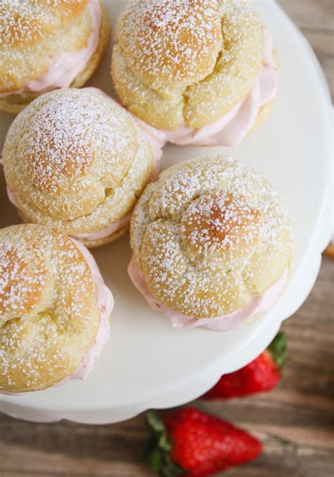 Easy Strawberry Cream Puffs Somewhat Simple