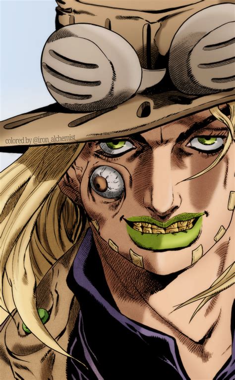 Gyro Zeppeli manga coloring by me : r/StardustCrusaders