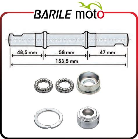 Kit Perno Calotte Movimento Centrale M Chiavella Bici Graziella