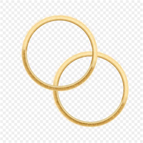 Gold Ring White Transparent Golds Rings Golds Circle Wedding Rings