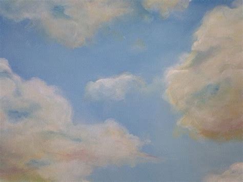 Custom Cloud Painting. Painting of Clouds. Acrylic Original Landscape Painting. Cloud Art ...