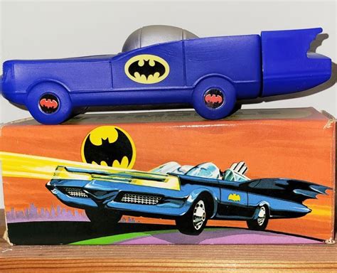 Avon Batmobile Bubble Bath And Original Box Batmobile Toy Car Batman