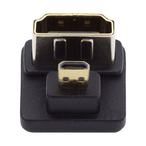 CY Micro HDMI 1 4 Male Type D To HDMI Female Port Savers 360 Degree