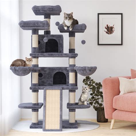 Buy SHA CERLIN 68 Inches Multi Level Large Cat Tree For Multi Cats