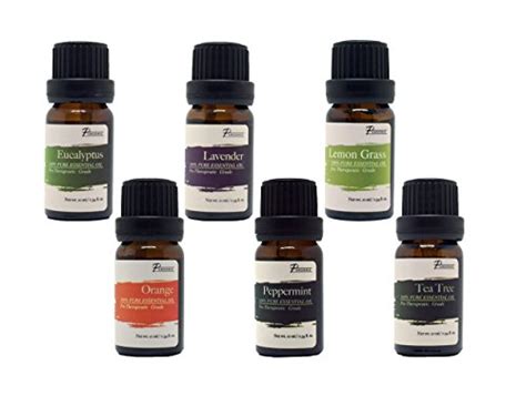 Pursonic 100 Pure Essential Aromatherapy Oils T Set 6 Pack 10ml