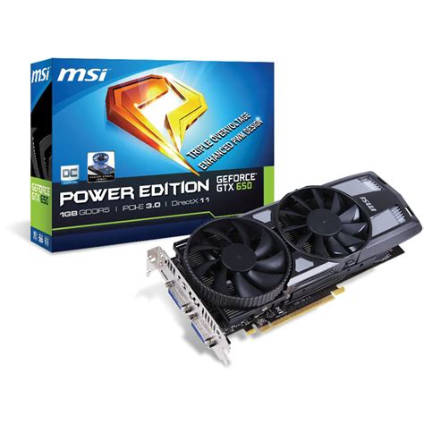 MSI GeForce GTX 650 Power Edition Graphics Card N650PE1GD5 OC