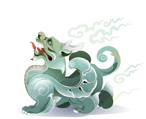 Vector Of Pixiu Chinese Mythical Hybrid Creature Stock Vector In 2023