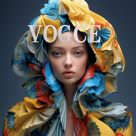 Premium Photo 3d Rendered Fashion Cover Of Vogue Magazine