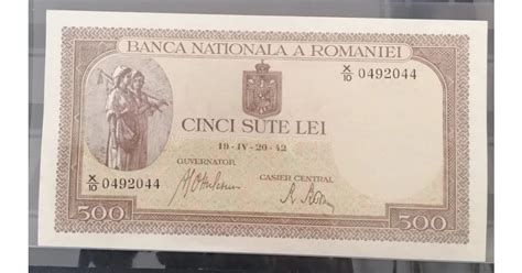 Romania Bancnota Lei Aproape Necirculata Arhiva Okazii Ro