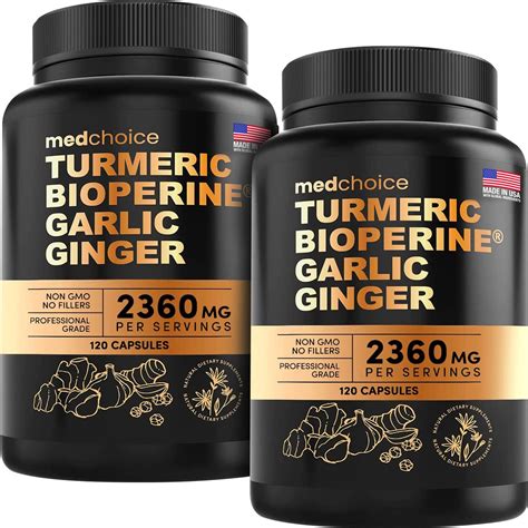 Amazon MEDCHOICE Sleep Melatonin 90ct Turmeric Ginger 240ct