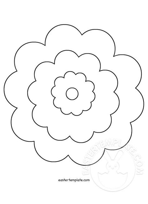 Flower cut outs printable | Easter Template