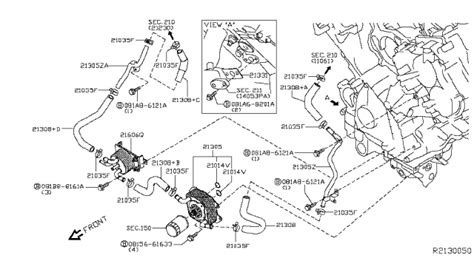 Bf A Genuine Nissan Bf A Pipe Water Oil Cooler