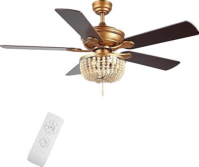 Hampton Bay Carriage House 52 In LED Indoor Polished Brass Ceiling Fan