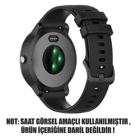 Microsonic Huawei Watch Gt Mm Kordon Silicone Sport Band Siyah