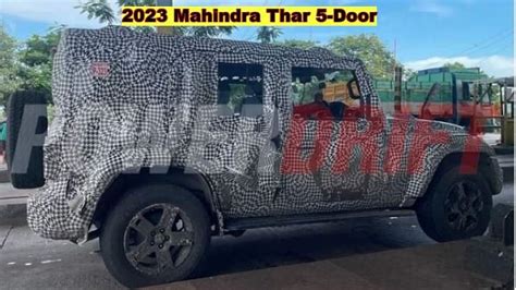 2023 Mahindra Thar 5 Door Spied Yet Again On Test Run