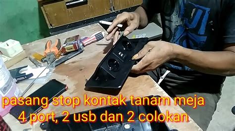 Pasang Stop Kontak Tanam Meja Meeting Full Tutor Youtube