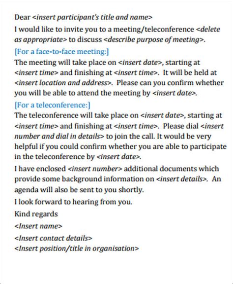 68 Meeting Invitation Templates PSD Word AI