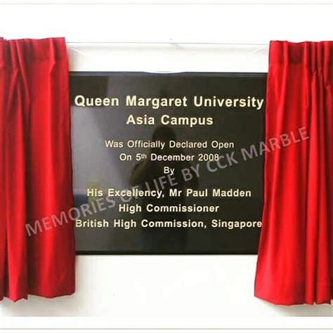 Opening Ceremony Plaque With Reveal Curtain