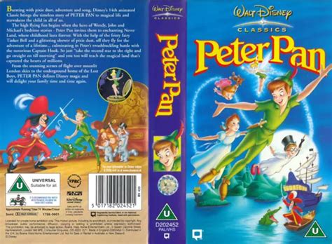 PETER PAN Walt Disney Classics VHS Video Tape Cassette EUR 6 44