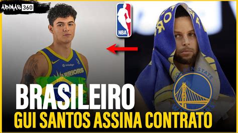 Brasil Gui Santos Assina Contrato Golden State Warriors Youtube