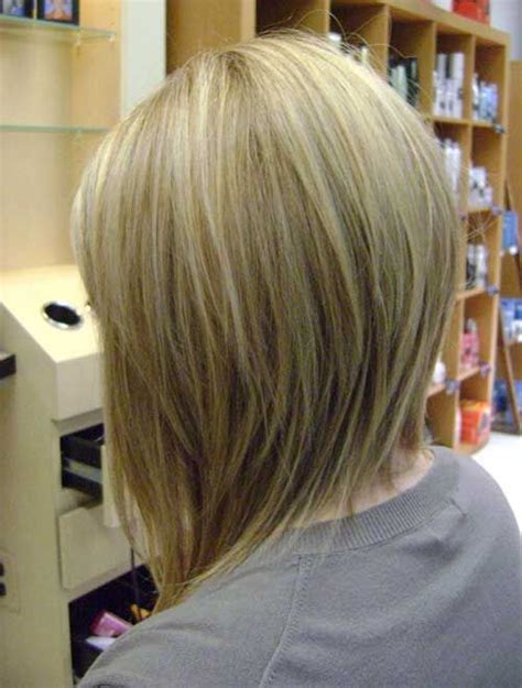 Medium Length Layered Bob Back View