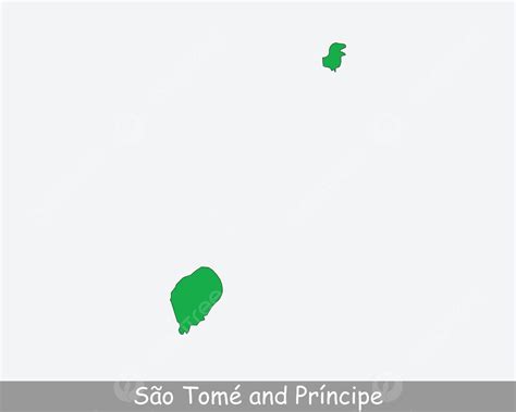 Sao Tome And Principe Flag Map Boundary File Isolated Vector Boundary File Isolated Png And