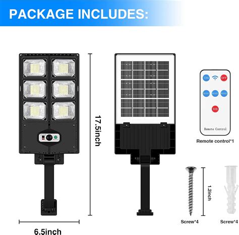 Luces solares de 200 W para exteriores 15000 lúmenes luces solares