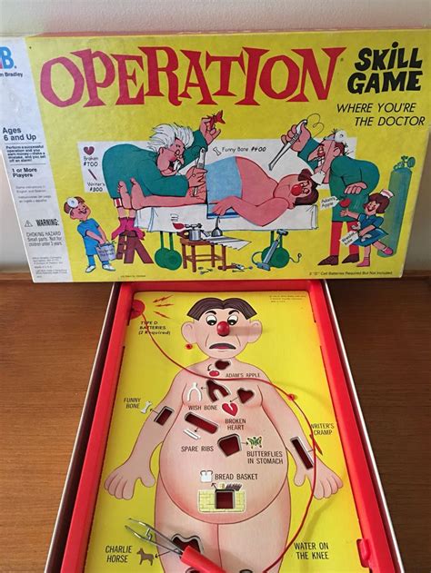 Vintage Operation Board Game 1960s Board Game Complete Vintage Game