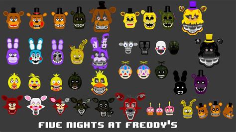 Fnaf All Characters Fnaf Character Deviantart