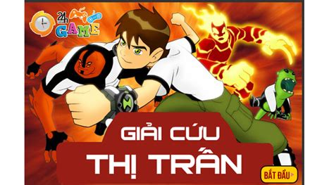 Game Ben 10 Giải Cứu Thị Trấn Game Ben 10 Game24h