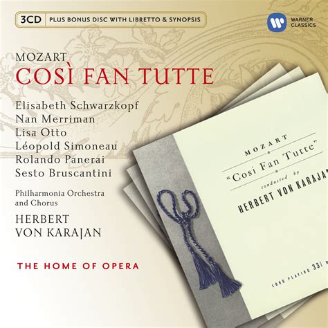 Mozart Così fan tutte Warner Classics